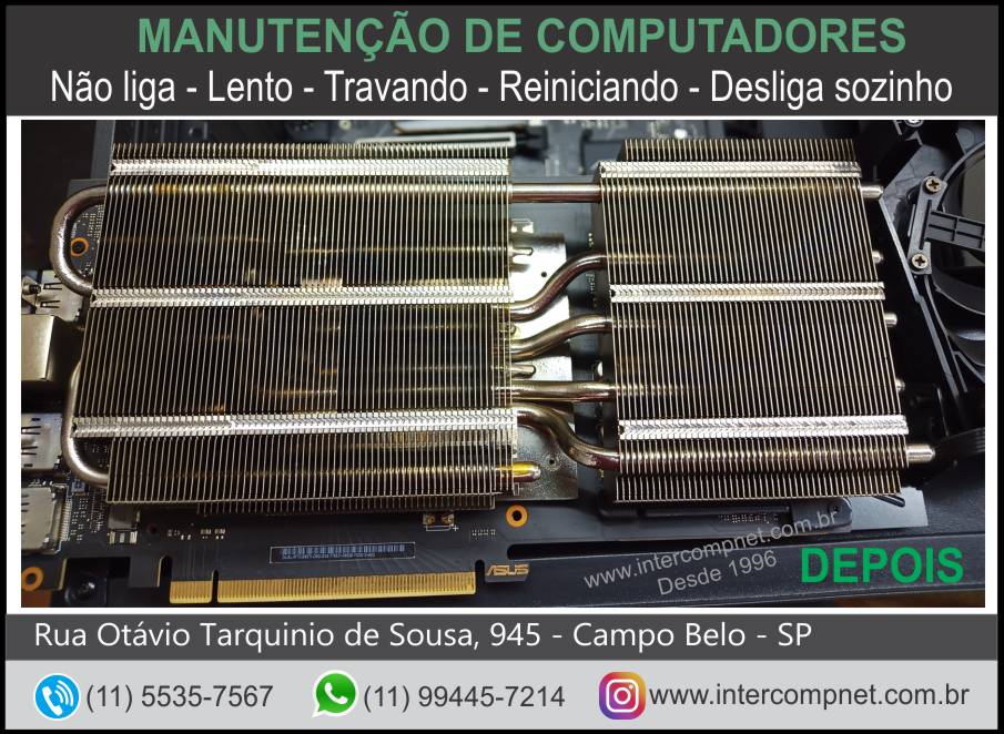 Limpeza e recuperação da placa de vídeo