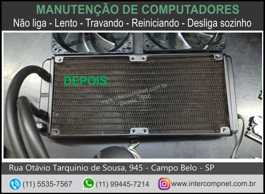 Watter cooler recuperado, desobstruido e limpo