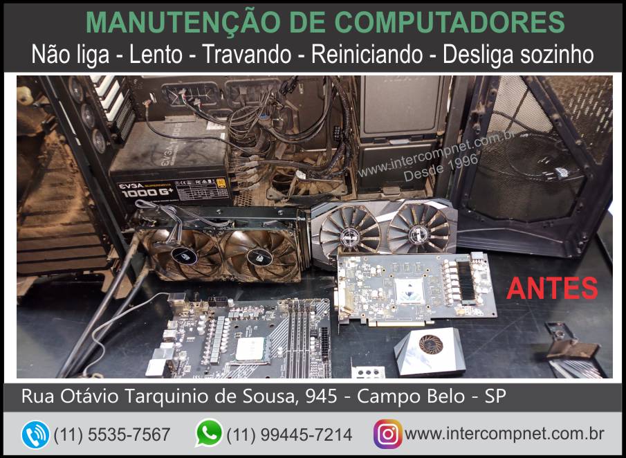 Antes da manutenção do sistema de ventilação