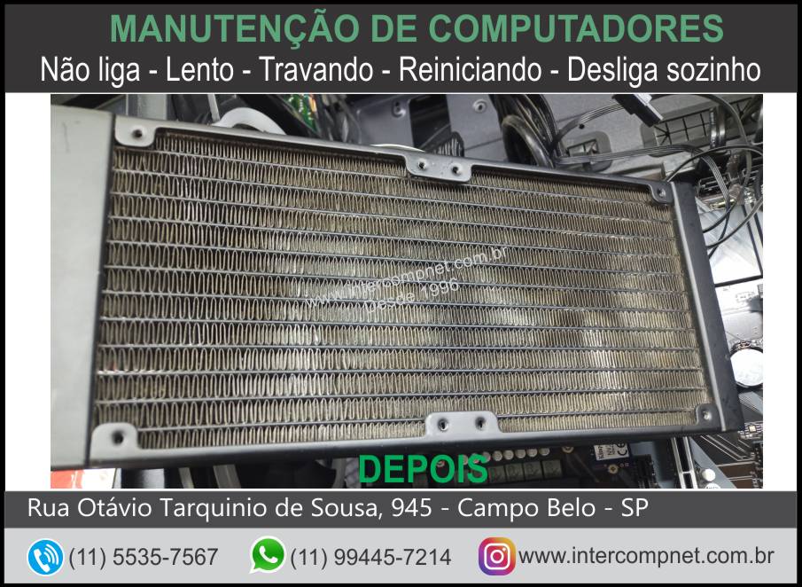 Somos especialistas em manutenção, limpeza, ajustes e troca de pasta térmica do sistema de ventilação